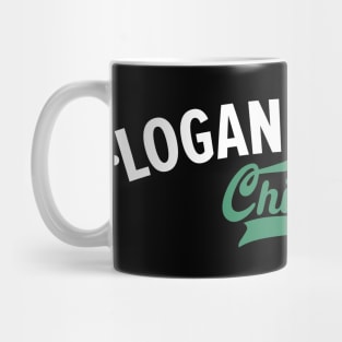 Logan Square Chicago Minimal Logo Design - Chicago Neighborhood Series Mug